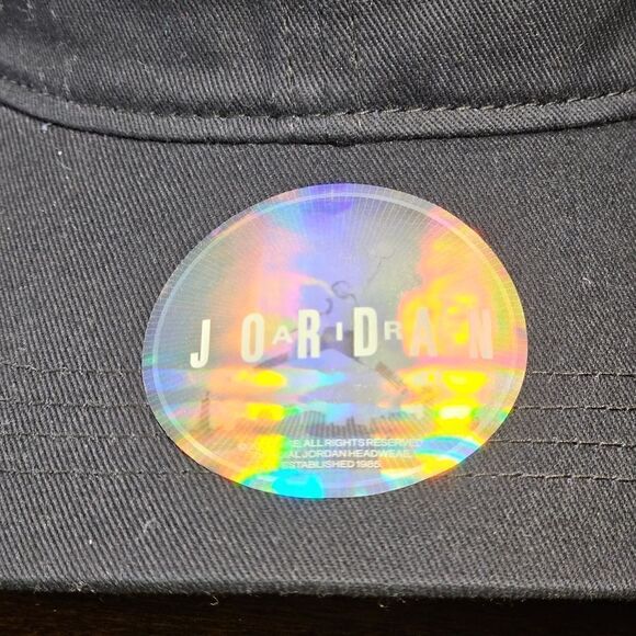 Air Jordan 1 2 3 4 11 Retro Bred Chicago Dad Hat Cap Black Red Cotton Cap New - Picture 5 of 8